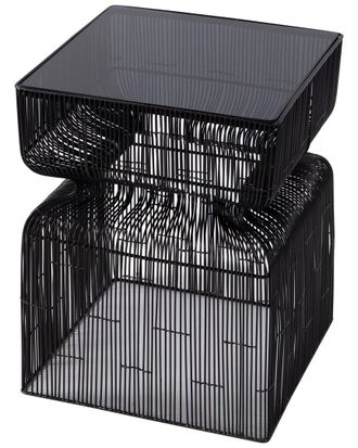 Butler Butler Specialty Company Ivar 14In Square Stainless Steel Modern End Table