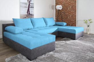 Collection Ab Wohnlandschaft »Josy U-Form, B: 269 cm« mit Bettfunktion & Bettkasten, Federkern