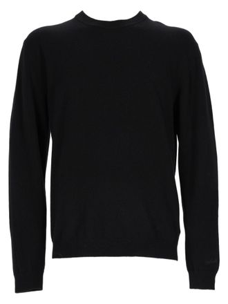 Woolrich Classic Black Sweater Crafted from 100% Virgin Wool