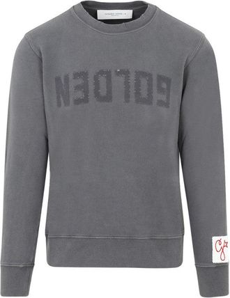 Golden Goose Gray Cotton Golden Sweatshirt