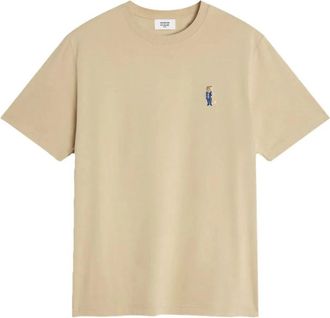Maison Kitsun&eacute; Dressed Fox Comfort T-shirt - Heren - T-shirts - Beige - XL - Tops