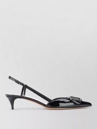 Valentino Garavani vlogo signature leather slingback heel pumps