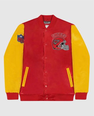 Starter Mens Kansas City Chiefs Varsity Jacket In Red