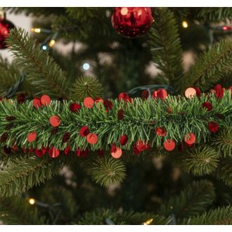 Dmora Decoraci&oacute;n De Navidad Sottor, Estructura Roja, Hecho En Italia, Verde