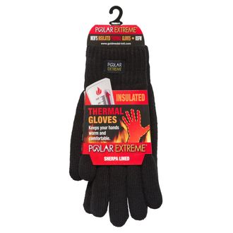 Polar Extreme HEAT WOMENS GLOVES - All Sizes and Colors, Black Marl, Small/Medium