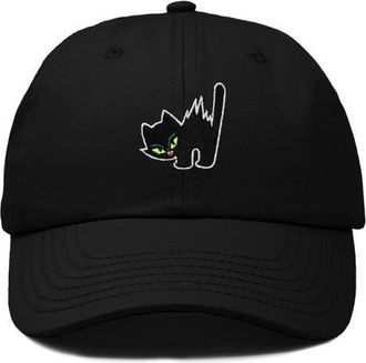 Dalix Blink Black Cat Dad Cap at Nordstrom