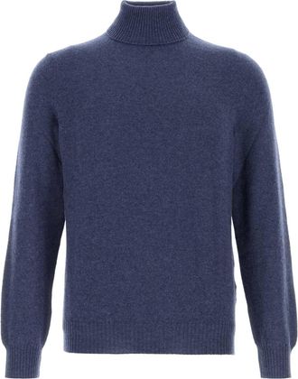 Fedeli Air Force Blue Cashmere Sweater
