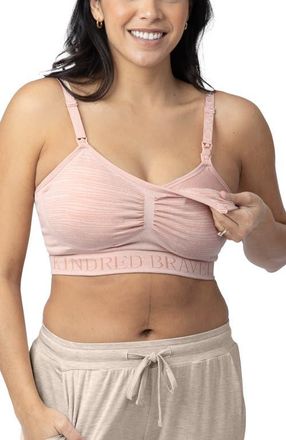 Kindred Bravely Sublime Hands-Free Pumping & Nursing Bra - Fits 30B-36D in Pink Heather at Nordstrom, Size X-Large C