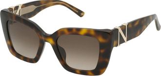 Nina Ricci SNR378 0752 Womens Sunglasses Tortoiseshell Size 50