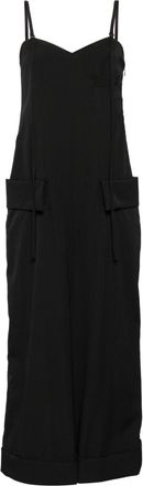 Yohji Yamamoto sleeveless wool dungarees - women - Wool - 2 - Black