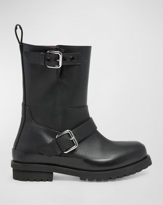 Stella McCartney Trace Alter Buckle Moto Booties