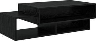 vidaXL Mesa De Caf&eacute; Roble Negro 105 X 50 X 32,5 Cm Vidaxl