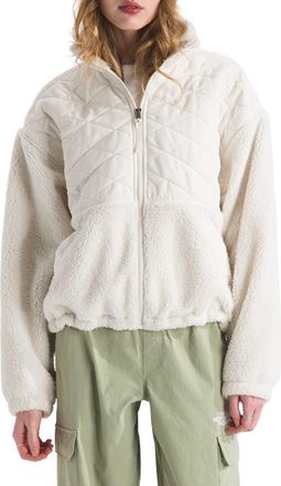 The North Face Cabin Fleece Jacket in White Dune at Nordstrom, Size Xx-Large