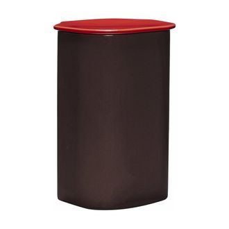 H&uuml;bsch Hubsch Amare Caja De Almacenamiento Bicolor Burdeos Rojo