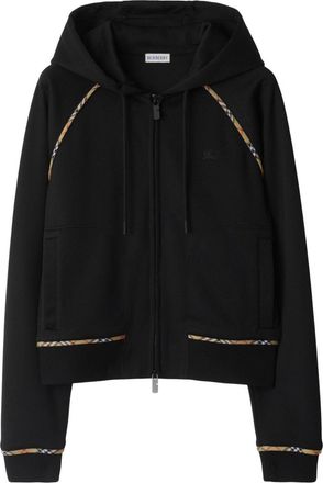 Burberry Cotton Blend Zipped Hoodie