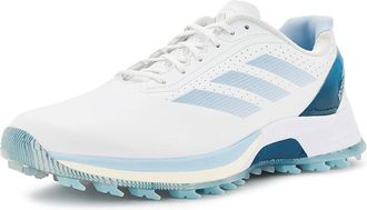 adidas Golf Adizero ZG Womens Golf Shoes Ftwr White/Crystal Sky/Dusky Petrol : 7.5 B - Medium, Leather