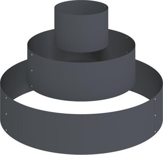 vidaXL Garden Planter Anthracite 90 x 90 x 20 cm Steel Vidaxl