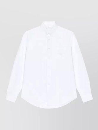 Givenchy jacquard shirt long sleeves button collar
