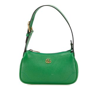 Gucci Schoudertas Groene Leren