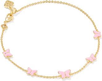 Kendra Scott Womens Lillia Butterfly Enamel Delicate Bracelet In Gold