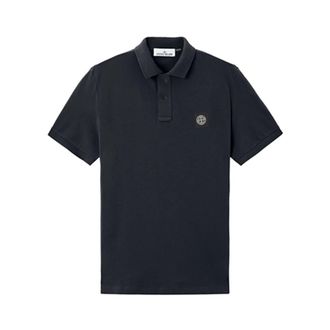 Stone Island Polo Short Sleeve Slim Fit - Heren - Polos - Blauw - XL - Katoen - Tops