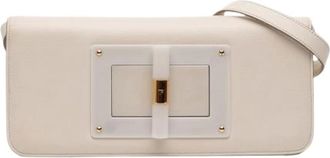 Tom Ford Pre-owned Shoulder Bags, female, White, Size: ONE SIZE Pre-owned Leather Shoulder Bag