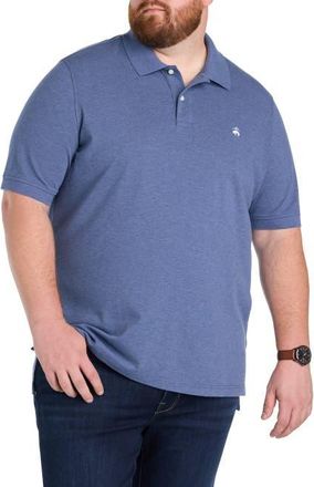 Brooks Brothers Big & Tall Piqu&eacute; Stretch Polo Shirt in Blue Heather at Nordstrom, Size Xx-Large