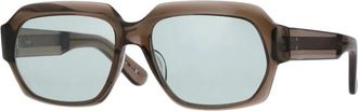 Yellows Plus Greg Zonnebril - Heren - Zonnebrillen - Bruin - 54 MM - Accessoires