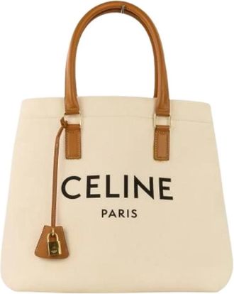 Celine Pre-owned Vintage Tote Bag - Dames - Vintage Shopper - Wit - ONE Size - Vintage