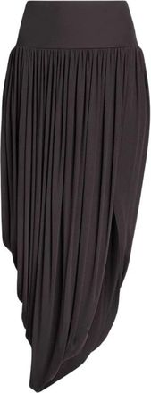 Alaia Twisted Fluid Jersey Rok - Dames - Midirokken - Zwart - XS - Rokken