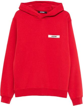 Jacquemus Felpa Le Hoodie Gros Grain Con Cappuccio-Uomo