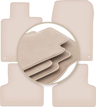 OEM Alfombrillas Beige Premium Para Honda Accord Viii Sed&aacute;n, Familiar, Tourer 2008-2015