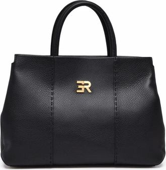 Ermanno Scervino Tassen, Dames, Zwart, ONE Size, Leer, Arabella Tote Bag