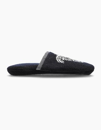 Versace Mens BATH SLIPPERS TERRYMEDUSA JACQUARD - Blue - Size: 9.5/13/12.5/12/11.5/11/9/16/15.5/15/14.5/14/13.5/10.5/10