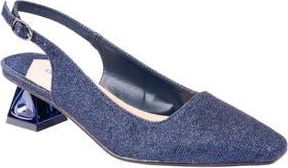 Lady Couture Ruby Slingback Pump in Navy at Nordstrom Rack, Size 13