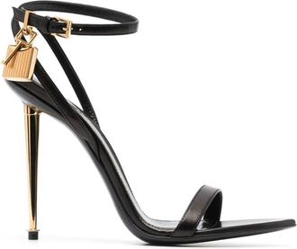 Tom Ford Sandals Gold Lock Ponty Naked