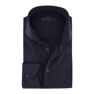 John Miller Heren, Overhemden, Blauw, Maat: 7XL Leer