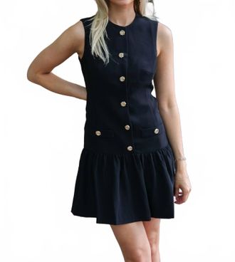 Amanda Uprichard Oaklyn Mini Dress In Black