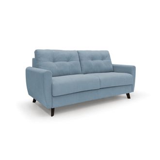 Divani.Store Callisto Sof&aacute; Cama Convertible De Tela Suave E Impermeable 208 Cm (mat. 160x197) Azul Claro