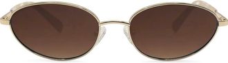 Rebecca Minkoff Evangelyne 56mm Oval Sunglasses in Ivory at Nordstrom Rack