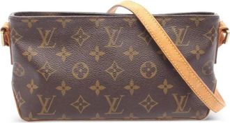 Louis Vuitton 2001 Trotteur schoudertas met monogram - Bruin