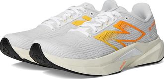 New Balance FuelCell Propel v5 Womens Shoes White/Black/Hot Mango : 10.5 B - Medium, Synthetic