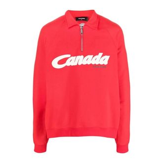 Dsquared2 Hombre, Sudaderas, Rojo, Talla: S