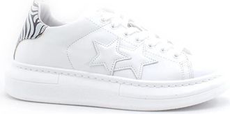 2Star Princess Sneaker - Dames - Sneakers - Wit - 35 EU - Leer - Schoenen