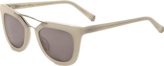 Kate Young for Tura Womens K519-BON-49 K519 49 BON Loni Sunglasses - Antique White - One Size