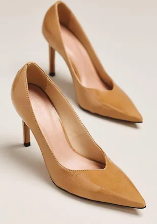 Maeve Leather Pointed-Toe Stiletto Heels