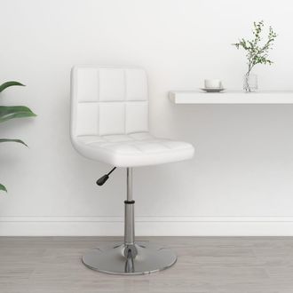 vidaXL Taburete De Cocina Cuero Sint&eacute;tico Blanco Vidaxl
