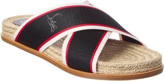 Christian Louboutin Hot Cross Grosgrain Sandal