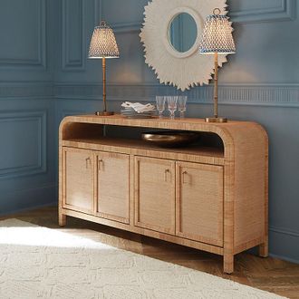 Ballard Designs Reya Rattan Sideboard - Ballard Designs