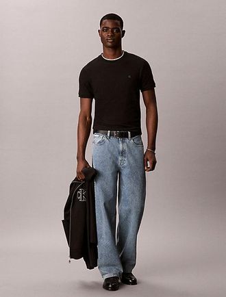 Calvin Klein Camiseta Slim De Algod&oacute;n Gofrado